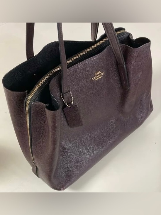 Coach Handbags - COACH Charlie Oxblood Leather Tote 52547